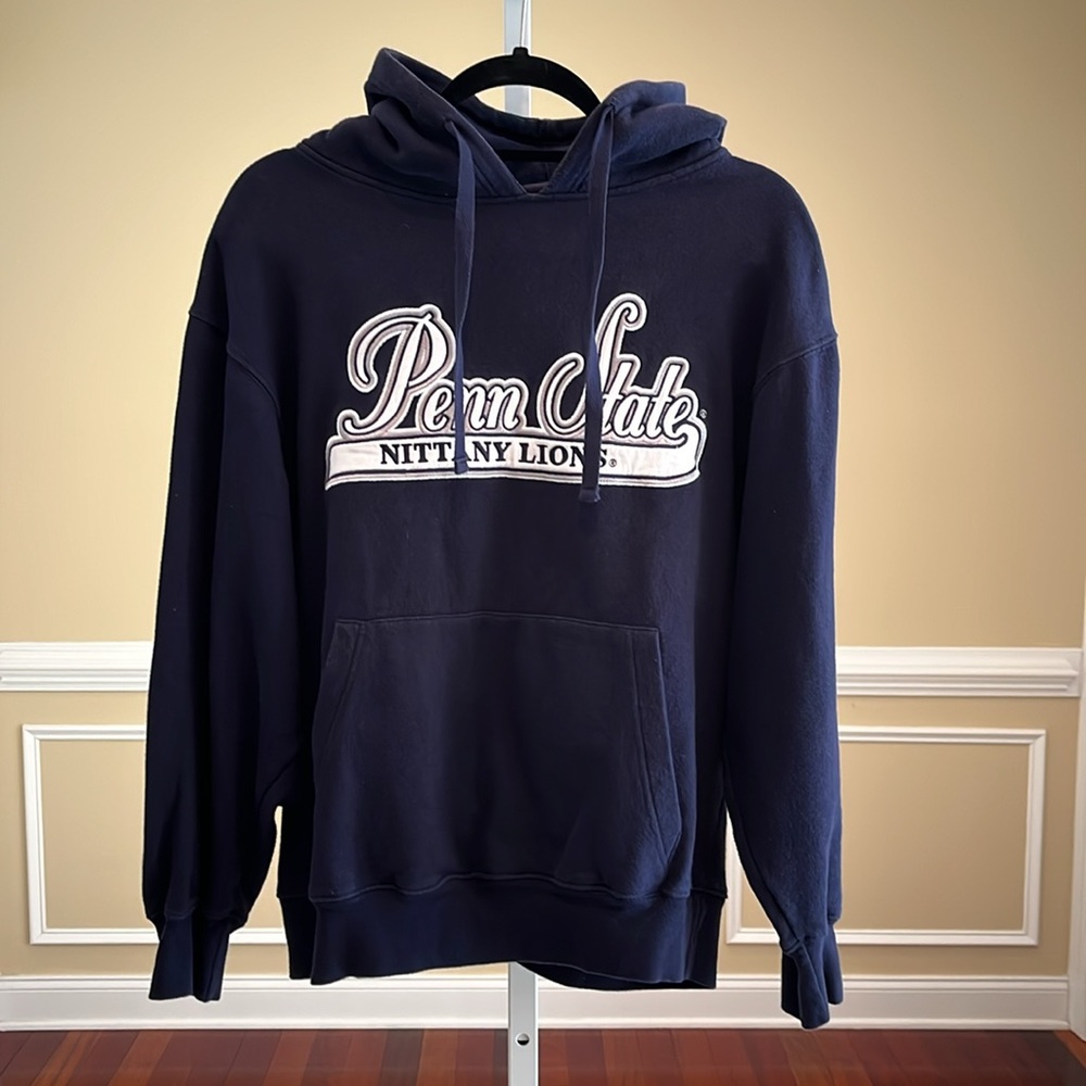 Navy Blue Penn State Nittany Lions Hoodie Sweatshirt Size M